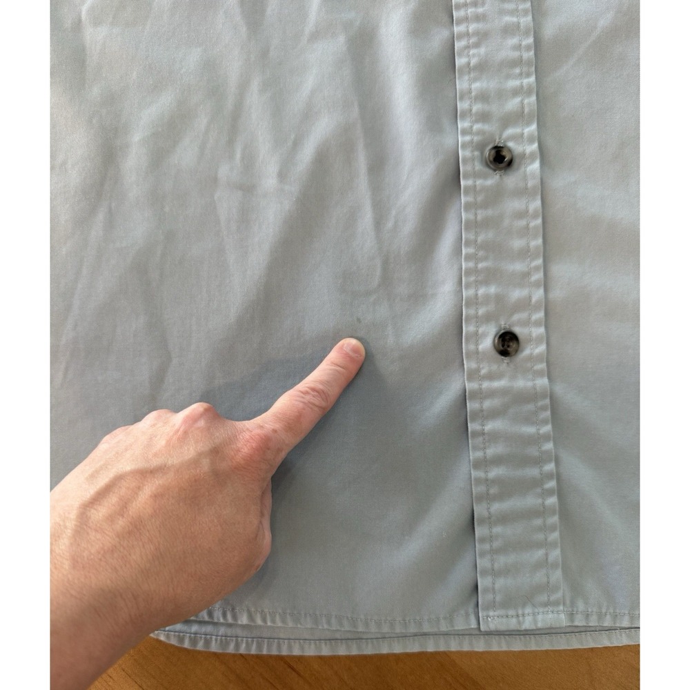 Cabelas Safari Series Shirt Lot, Men's Blue & Tan Short Sleeve Button Up 4XLT - Picture 12 of 16